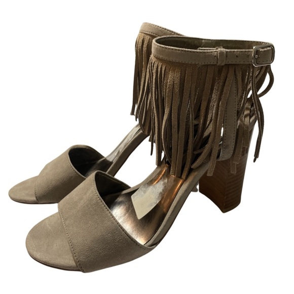 CARLOS SANTANA BRÛLÉE GILDA SUEDE SANDALS - Picture 1 of 6
